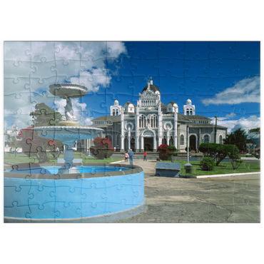 Darstellung des Puzzle Motivs puzzleplate Basilika de Nuestra Senora de los Angeles in Cartago, Costa Rica 100 Puzzle