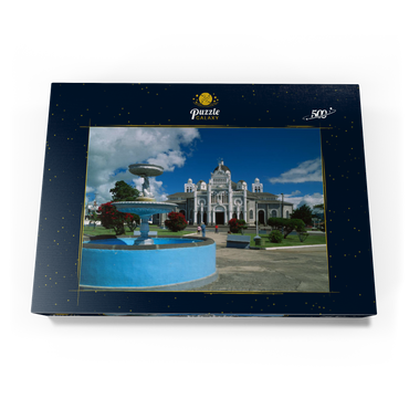 Darstellung des Puzzle Motivs Basilika de Nuestra Senora de los Angeles in Cartago, Costa Rica 500 Puzzle Schachtel Ansicht3