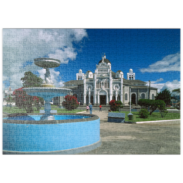 Darstellung des Puzzle Motivs puzzleplate Basilika de Nuestra Senora de los Angeles in Cartago, Costa Rica 500 Puzzle