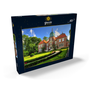 Darstellung des Puzzle Motivs Sielhof in Neuharlingersiel, Ostfriesland, Niedersachsen, Deutschland 100 Puzzle Schachtel Ansicht2