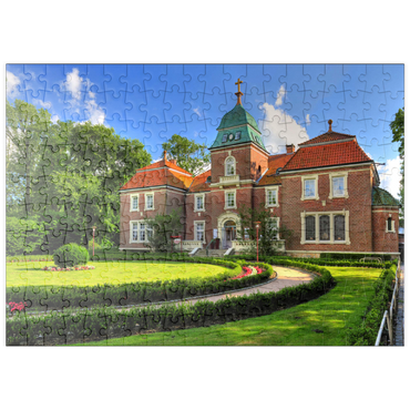 Darstellung des Puzzle Motivs puzzleplate Sielhof in Neuharlingersiel, Ostfriesland, Niedersachsen, Deutschland 200 Puzzle