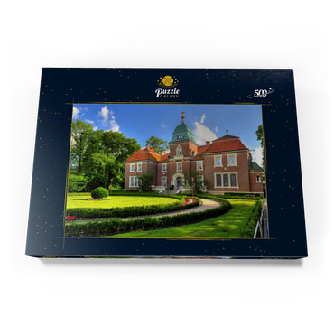 Darstellung des Puzzle Motivs Sielhof in Neuharlingersiel, Ostfriesland, Niedersachsen, Deutschland 500 Puzzle Schachtel Ansicht3