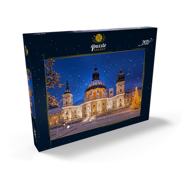 Darstellung des Puzzle Motivs Kloster Ettal zur Weihnachtszeit 200 Puzzle Schachtel Ansicht2
