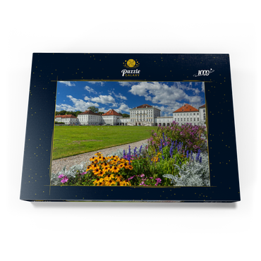 Darstellung des Puzzle Motivs Schlosspark mit dem Nymphenburger Schloss 1000 Puzzle Schachtel Ansicht3