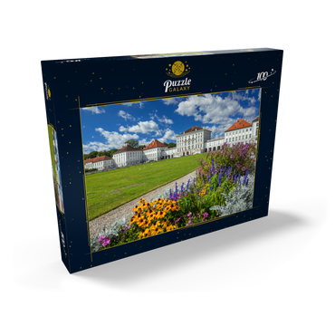Darstellung des Puzzle Motivs Schlosspark mit dem Nymphenburger Schloss 100 Puzzle Schachtel Ansicht2