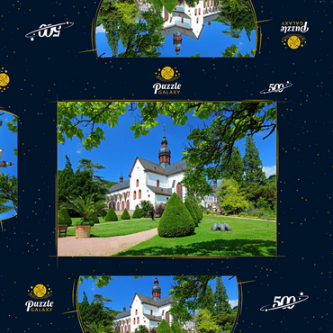 Darstellung des Puzzle Motivs Kloster Eberbach bei Eltville am Rhein 500 Puzzle Schachtel 3D Modell