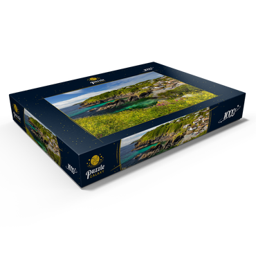 Darstellung des Puzzle Motivs Fischerdorf Cadgwith auf der Lizard Peninsula, Cornwall 1000 Puzzle Schachtel Ansicht1