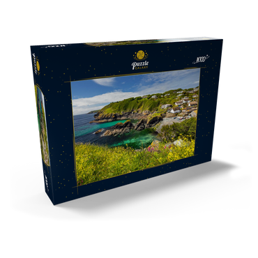 Darstellung des Puzzle Motivs Fischerdorf Cadgwith auf der Lizard Peninsula, Cornwall 1000 Puzzle Schachtel Ansicht2