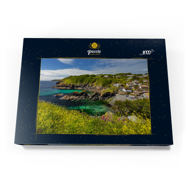 Darstellung des Puzzle Motivs Fischerdorf Cadgwith auf der Lizard Peninsula, Cornwall 1000 Puzzle Schachtel Ansicht3
