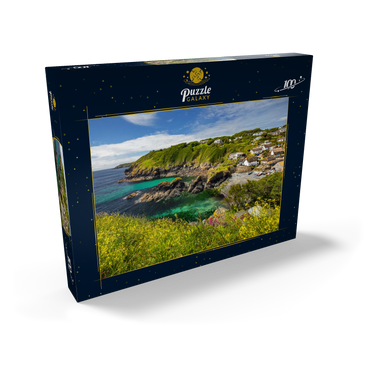 Darstellung des Puzzle Motivs Fischerdorf Cadgwith auf der Lizard Peninsula, Cornwall 100 Puzzle Schachtel Ansicht2