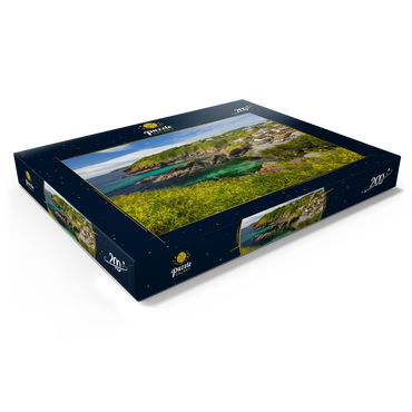 Darstellung des Puzzle Motivs Fischerdorf Cadgwith auf der Lizard Peninsula, Cornwall 200 Puzzle Schachtel Ansicht1