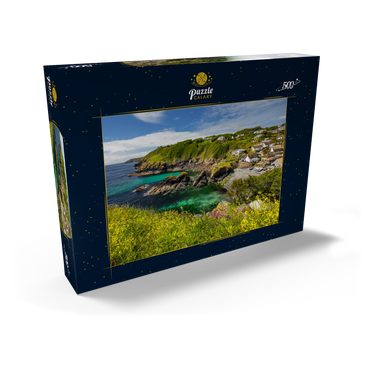 Darstellung des Puzzle Motivs Fischerdorf Cadgwith auf der Lizard Peninsula, Cornwall 500 Puzzle Schachtel Ansicht2