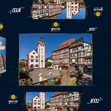 Darstellung des Puzzle Motivs Rathaus und Palm’sches Haus am Marktplatz 1000 Puzzle Schachtel 3D Modell