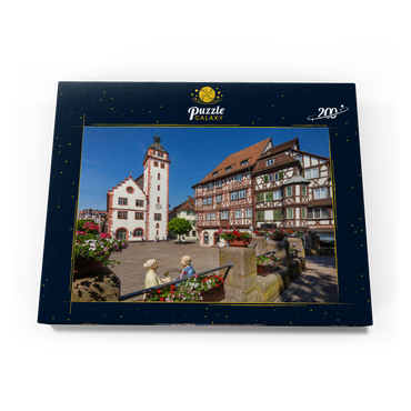 Darstellung des Puzzle Motivs Rathaus und Palm’sches Haus am Marktplatz 200 Puzzle Schachtel Ansicht3