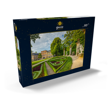 Darstellung des Puzzle Motivs Schloss und Schlosspark Fantaisie im Stil des Rokoko in Donndorf 500 Puzzle Schachtel Ansicht2