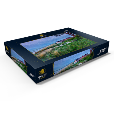 Darstellung des Puzzle Motivs Haus am Grenzweg am Strand, Ostseebad Ahrenshoop, Fischland-Darß-Zingst, Mecklenburg-Vorpommern 1000 Puzzle Schachtel Ansicht1