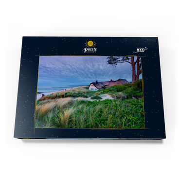 Darstellung des Puzzle Motivs Haus am Grenzweg am Strand, Ostseebad Ahrenshoop, Fischland-Darß-Zingst, Mecklenburg-Vorpommern 1000 Puzzle Schachtel Ansicht3