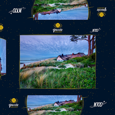 Darstellung des Puzzle Motivs Haus am Grenzweg am Strand, Ostseebad Ahrenshoop, Fischland-Darß-Zingst, Mecklenburg-Vorpommern 1000 Puzzle Schachtel 3D Modell