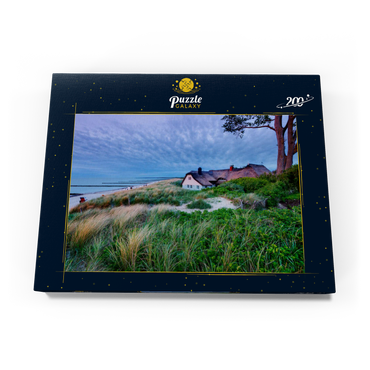 Darstellung des Puzzle Motivs Haus am Grenzweg am Strand, Ostseebad Ahrenshoop, Fischland-Darß-Zingst, Mecklenburg-Vorpommern 200 Puzzle Schachtel Ansicht3