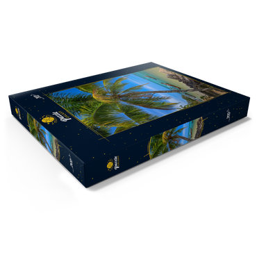 Darstellung des Puzzle Motivs Fischerboote am Strand von Bang Tao, Insel Phuket, Thailand 200 Puzzle Schachtel Ansicht1