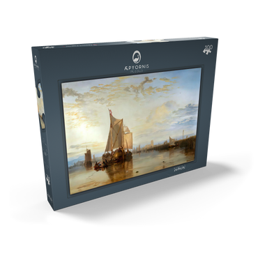 Darstellung des Puzzle Motivs Dort or Dordrecht: The Dort packet-boat from Rotterdam becalmed 100 Puzzle Schachtel Ansicht2