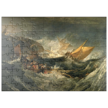 Darstellung des Puzzle Motivs puzzleplate The Wreck of a Transport Ship 100 Puzzle
