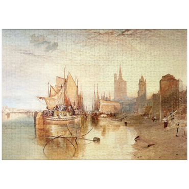 Darstellung des Puzzle Motivs puzzleplate Cologne, the Arrival of a Packet-Boat: Evening 1000 Puzzle