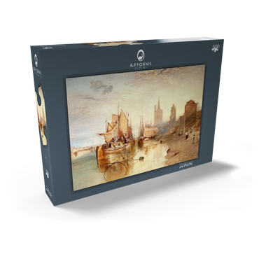 Darstellung des Puzzle Motivs Cologne, the Arrival of a Packet-Boat: Evening 500 Puzzle Schachtel Ansicht2