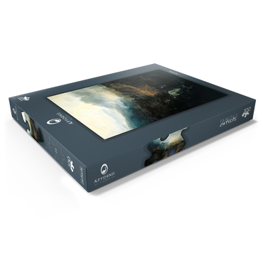 Darstellung des Puzzle Motivs Morning amongst the Coniston Fells, Cumberland 100 Puzzle Schachtel Ansicht1