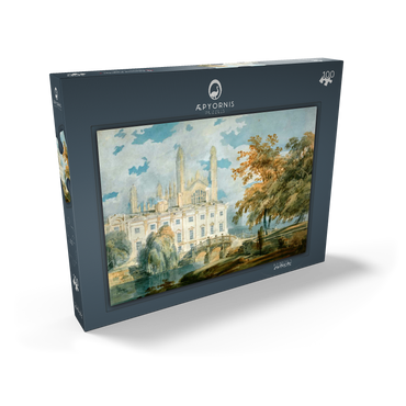 Darstellung des Puzzle Motivs Clare Hall and King’s College Chapel, Cambridge, from the Banks of the River Cam 100 Puzzle Schachtel Ansicht2