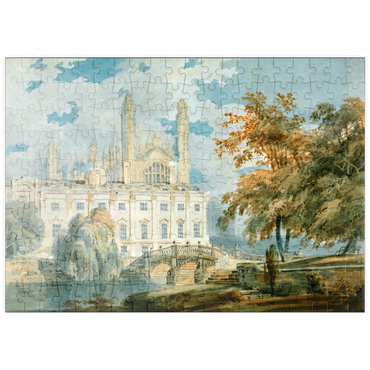 Darstellung des Puzzle Motivs puzzleplate Clare Hall and King’s College Chapel, Cambridge, from the Banks of the River Cam 200 Puzzle