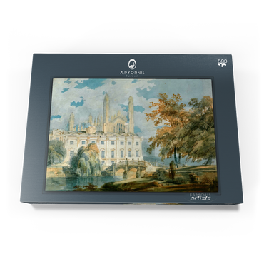 Darstellung des Puzzle Motivs Clare Hall and King’s College Chapel, Cambridge, from the Banks of the River Cam 500 Puzzle Schachtel Ansicht3
