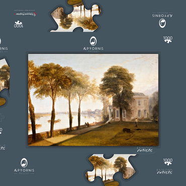 Darstellung des Puzzle Motivs Mortlake Terrace: Early Summer Morning 1000 Puzzle Schachtel 3D Modell