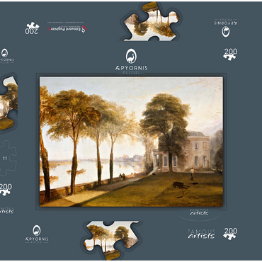 Darstellung des Puzzle Motivs Mortlake Terrace: Early Summer Morning 200 Puzzle Schachtel 3D Modell