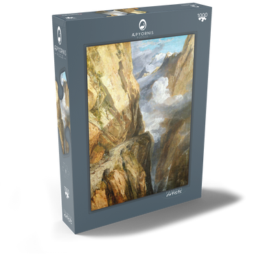 Darstellung des Puzzle Motivs The Pass of St Gotthard, Switzerland 1000 Puzzle Schachtel Ansicht2