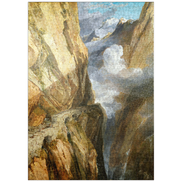 Darstellung des Puzzle Motivs puzzleplate The Pass of St Gotthard, Switzerland 1000 Puzzle