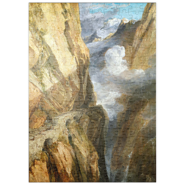 Darstellung des Puzzle Motivs puzzleplate The Pass of St Gotthard, Switzerland 200 Puzzle
