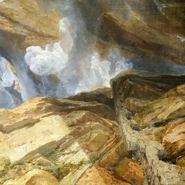 Darstellung des Puzzle Motivs The Pass of St Gotthard, Switzerland 200 Puzzle 3D Modell