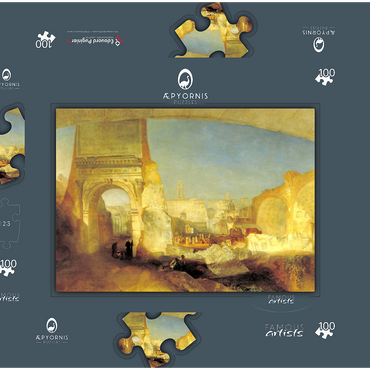 Darstellung des Puzzle Motivs Forum Romanum, for Mr Soane's Museum 100 Puzzle Schachtel 3D Modell