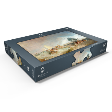 Darstellung des Puzzle Motivs Shipping at the Mouth of the Thames 500 Puzzle Schachtel Ansicht1