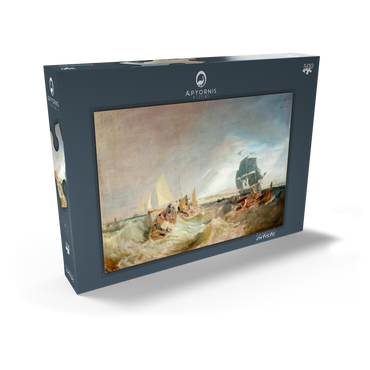 Darstellung des Puzzle Motivs Shipping at the Mouth of the Thames 500 Puzzle Schachtel Ansicht2