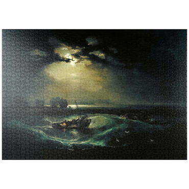Darstellung des Puzzle Motivs puzzleplate Fishermen at Sea 1000 Puzzle
