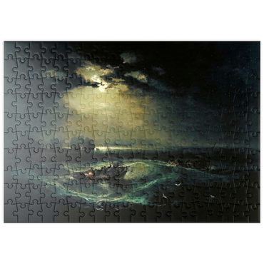 Darstellung des Puzzle Motivs puzzleplate Fishermen at Sea 200 Puzzle