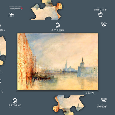 Darstellung des Puzzle Motivs Venice, The Mouth of the Grand Canal 1000 Puzzle Schachtel 3D Modell
