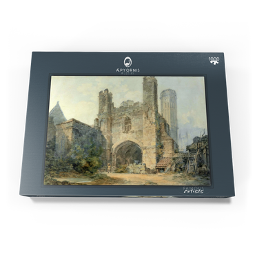 Darstellung des Puzzle Motivs Saint Augustine's Gate, Canterbury 1000 Puzzle Schachtel Ansicht3