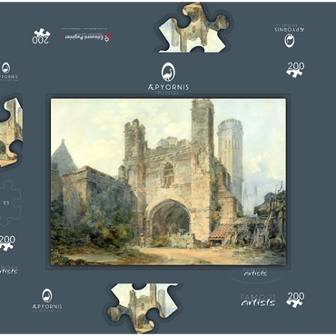 Darstellung des Puzzle Motivs Saint Augustine's Gate, Canterbury 200 Puzzle Schachtel 3D Modell