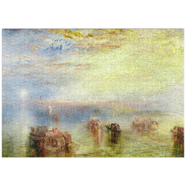 Darstellung des Puzzle Motivs puzzleplate Approach to Venice 1000 Puzzle