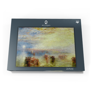 Darstellung des Puzzle Motivs Approach to Venice 500 Puzzle Schachtel Ansicht3