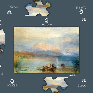 Darstellung des Puzzle Motivs The Red Rigi 1000 Puzzle Schachtel 3D Modell