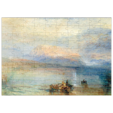 Darstellung des Puzzle Motivs puzzleplate The Red Rigi 100 Puzzle
